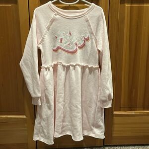 NWOT Grayson Threads Kids sweatshirt dress with 70’s LOVE writing